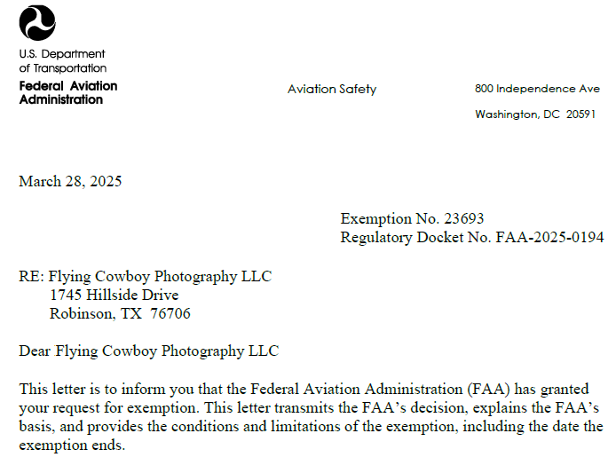 Flying Cowboy Ag Services 44807 Exemption Flying Cowboy Ag Services 44807 Exemption